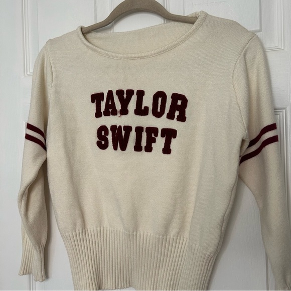 Taylor Swift Varsity Striped Sweater - Picture 3 of 9